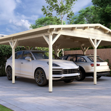 Log garages-Timber carports