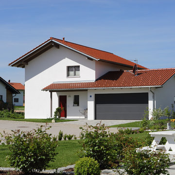 geschmackvolles Energiesparhaus in Holzrahmenbauweise