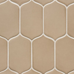 6th Avenue Cocoon Mosaic Flax Matte  3'' x 6'' - Mosaic Tile