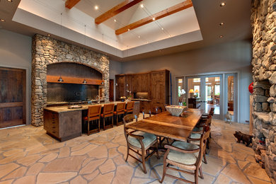 Inspiration for a rustic kitchen remodel in Atlanta