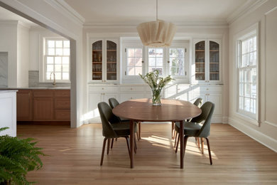 Transitional dining room photo in Minneapolis