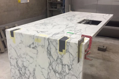 Calacatta Bookmatched Worktop 7 End Panels