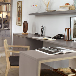 Waterfall edge on countertop - Storage And Organization