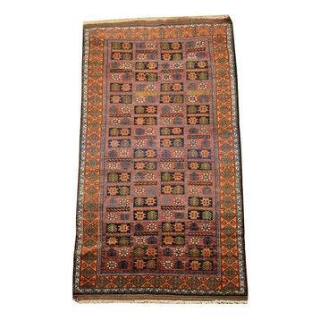 Tribal Afghan Oriental Rug, 4'6"x8'10"
