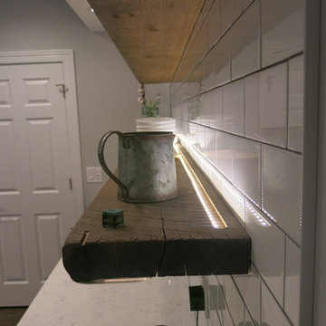 Wheaton Basement with Reading Nook and Wet Bar