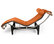 Gravity Aniline Leather Chaise Lounge, Caramel