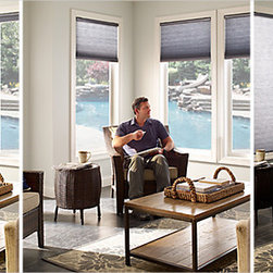 Electric Honeycomb Shades - Window Treatments
