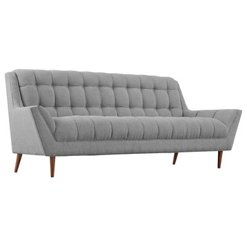 Modern Contemporary Fabric Sofa , Gray, Fabric