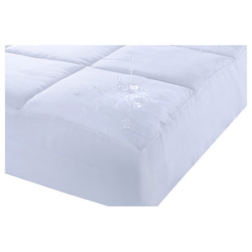 Lotus Home Cotton Water and Stain Resistant Mattress Pad, Cal King