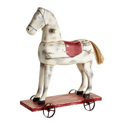 HAPPY TRAILS WOOD HORSE - NEW - Home Decor