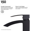 VIGO Gray Onyx Glass Vessel Sink and Duris Faucet Set, Matte Black Finish