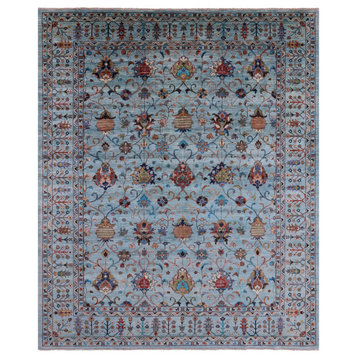 8' 4" X 10' 2" Persian Tabriz Handmade Wool Rug - Q16626