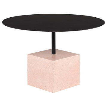 Nuevo Furniture Axel Coffee Table in Black/Flamingo