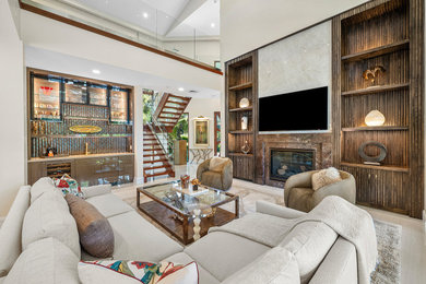 Living room photo in Miami