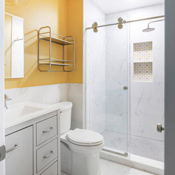 Yellow Bathroom Remodeling in Woodbridge, VA