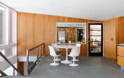 USA Houzz: Mid-Century Timber-Panelled House in Upstate New York