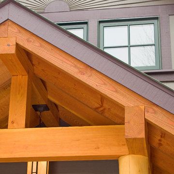 Unique Hybrid of Conventional, Timber and Log Framed Home