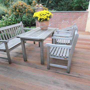 Terrassenbau mit der Holzart - Cumaru-
