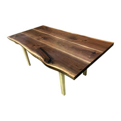 Walnut Live Edge Dining Table - Dining Tables