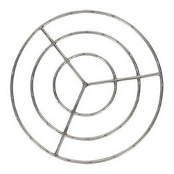 19 Inch Stainless Steel Round Fire Ring - Fire Pit Accessories