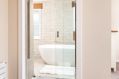 Example of a trendy bathroom design in Other