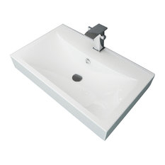 50 Most Por Contemporary Bathroom Sinks For 2018 Houzz Affordablevariety Bathroom Ceramic Basin Rectangular Sink White 23 6 X 18 1
