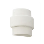 Caldwell Outdoor Wall Light, Paintable Bisque, Open Top