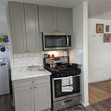 Traditional Kitchen Remodel Done in a Pebble Grey Color