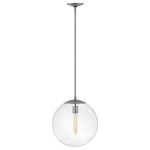 Hinkley - Hinkley 3744PL Medium Orb Pendant, Brushed Nickel, Silver - Add a mid-century modern design pop to a multitude of spaces with Warby. Tailor Warby to your personal style by modifying the length of the stems; or choose to install sconces with the globe either up or down. Vintage style bulbs are recommended.