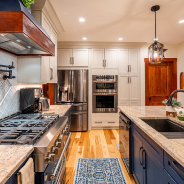 Agreeable Gray and Brizio Blue Kitchen