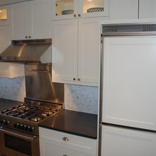 Stainless stell black splash