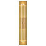 Fredrick Ramond - Fredrick Ramond Cecily Large Two Light Led Sconce, Heritage Brass - Cecily redefines modern glam with bold design elements that emanate a lux attitude. Dramatic and substantial faceted crystal rods, illuminated by an LED light source, pair perfectly with the chic Heritage Brass finish to create a breathtaking silhouette.