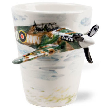 Spitfire 3D Ceramic Mug, Camouflage