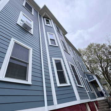 James Hardie Lap Siding in Boothbay Blue