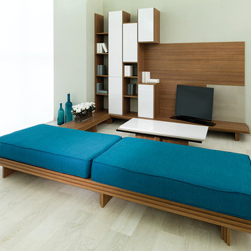 RESIDENCE LINE: G010_G016_G020 - ROBLE TIERRA, GLOSS BLANCO, GLOSS NEGRO, GLOSS