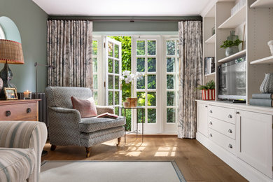 This is an example of a country living room in Other.
