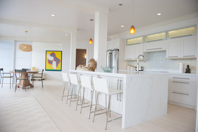 Inspiration for a contemporary kitchen remodel in New York