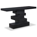 Meridian Furniture - Westmount Table, Black, Console Table - Bring impressive style and distinct beauty to your living room or family room with this Westmount Console Table. The striking black finish and refined design of this table are sure to captivate your guests' attention. The ash veneer construction of this piece ensures a perfect blend of elegance and sturdiness, making it a long-lasting addition to your home.