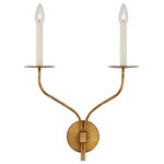Visual Comfort & Co. - Belfair Large Double Sconce in Gilded Iron - Belfair Large Double Sconce in Gilded Iron