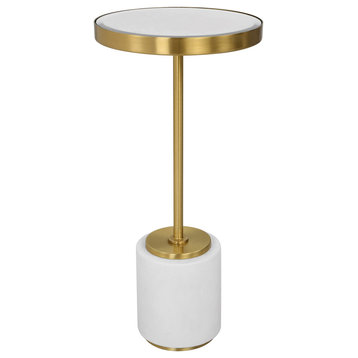 Uttermost Laurier White Drink table