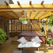 deck pergola trellis