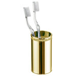 Secret Bath - Cecilia Luxury Gold Swarovski Crystals Toothbrush Holder - Cecilia Gold Limited Edition wall mounted toothbrush holder