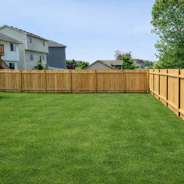 Cedar Privacy Fence for Large Backyard