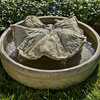 Leaf Spiller Garden Water Fountain, Travertine