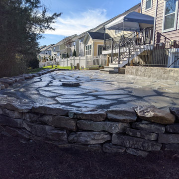 Natural Stone Terracing, LARGE Bluestone Patio and Walkways