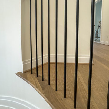 Project #144 | Slightly Curved Transitional Staircase