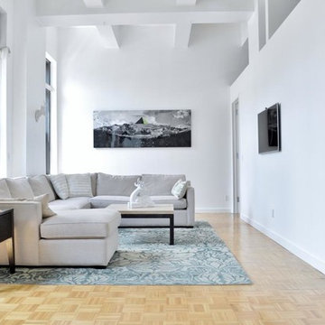Midtown West, NYC: White, Modern Kitchen + Bath Remodel