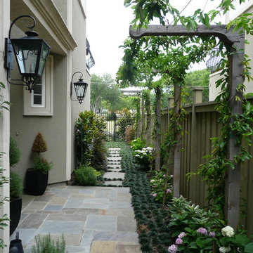 Modern Side Yard and Entrance