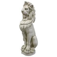 Guardian Lion 31 Garden Animal Statue - Asian - Garden Statues And