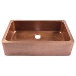 Sinkology - Adams Copper 36" Single Bowl Farmhouse Apron Kitchen Sink - Sometimes "classic" is "classic" for a reason. The beautiful, copper apron front of the Adams farmhouse kitchen sink is both classic and striking, while immediately elevating any space. With its large single bowl, it ensures maximum workspace for cleaning bulky or oversized dishes. Our durable, solid copper sinks are hand-hammered by skilled craftsman and protected by our lifetime warranty.